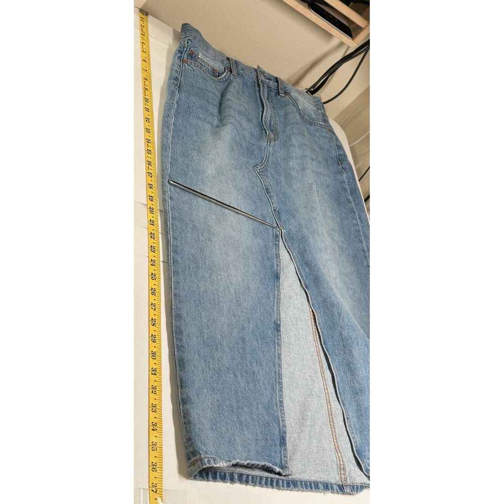 Denim Forum Aritzia Skirt Womens 29 90s Vintage Maxi Jean Country Western Party - Picture 11 of 11